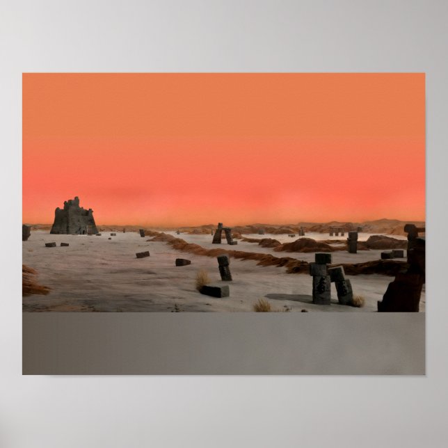 Póster Planeta Alien Desolado (Frente)