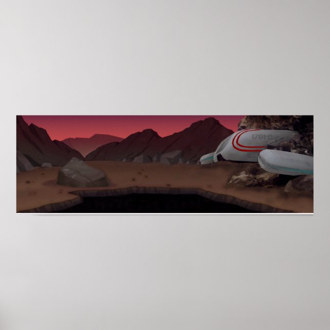 Póster Planeta de Villain Oil (Frente)