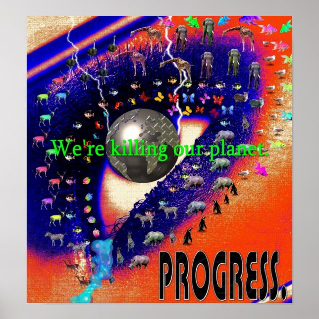 Póster Planeta moribundo (Frente)