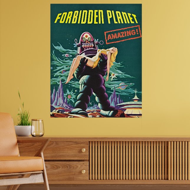 Póster Planeta Prohibido - Película Antigua (Salón 2)