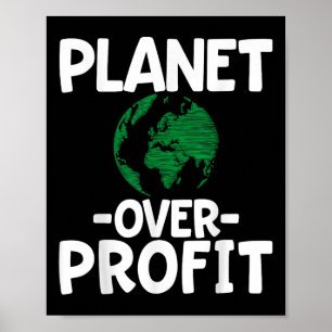 Póster Planeta sobre beneficio