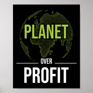 Póster Planeta sobre beneficio - Eart de protección ambie