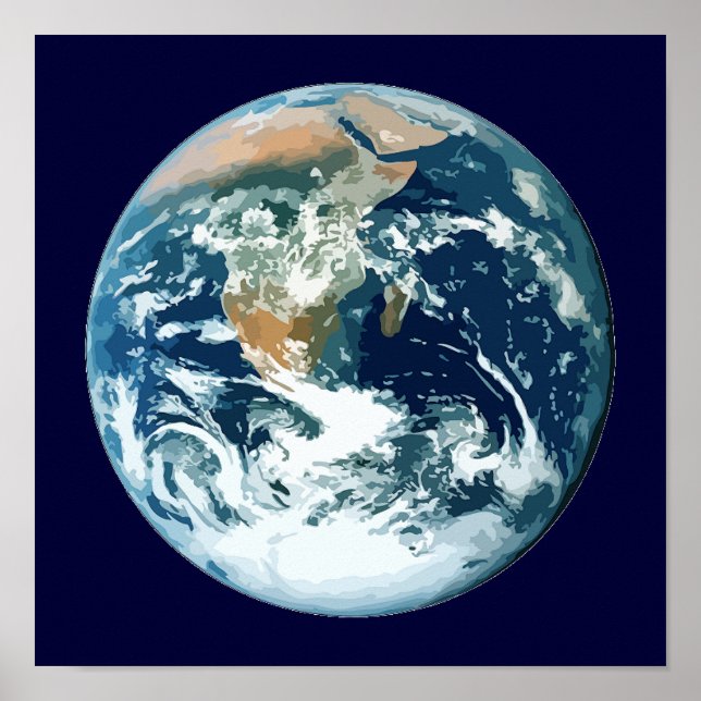 Póster Planeta Tierra (Frente)