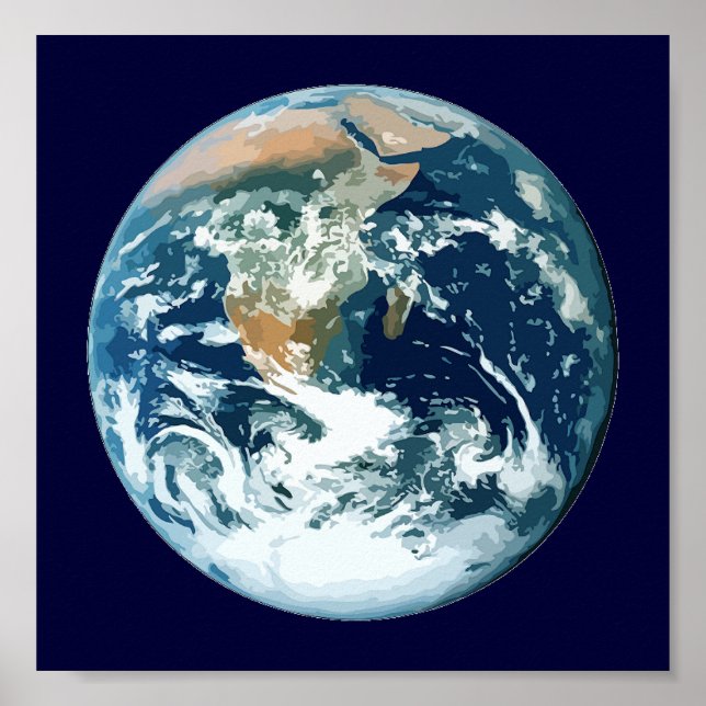 Póster Planeta Tierra (Frente)