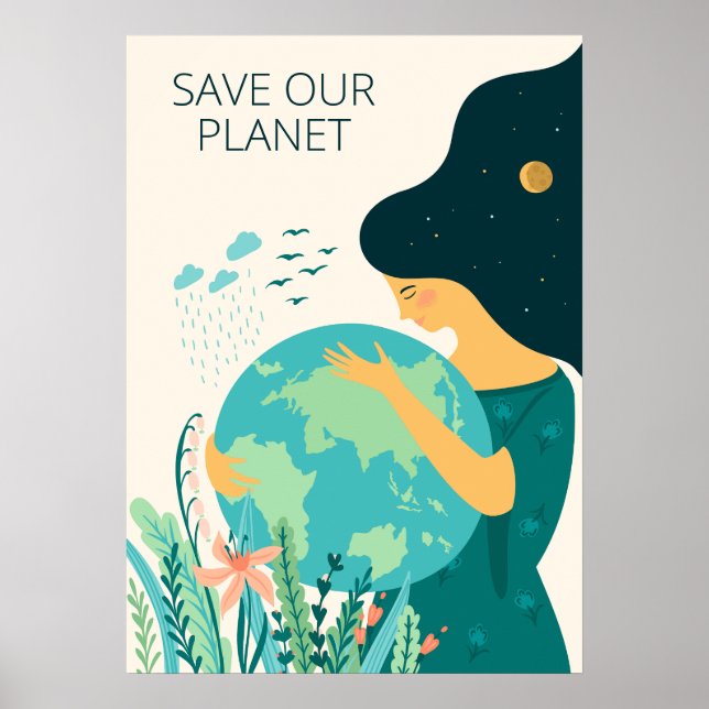 Póster Planeta Tierra Madre (Frente)