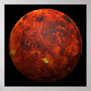 Póster Planeta Venus - Efecto 3D