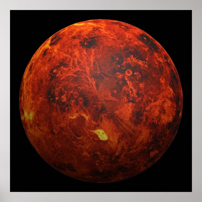 Póster Planeta Venus - Efecto 3D (Frente)