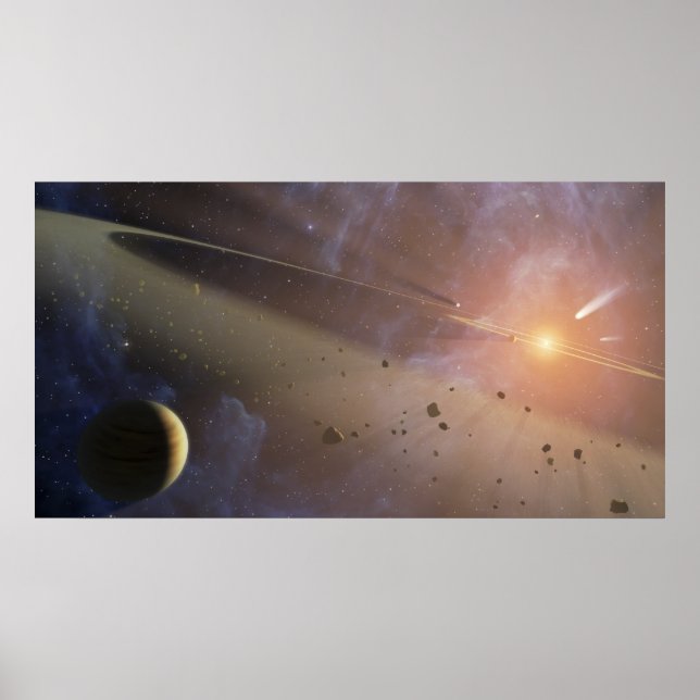 Póster Planetary system Epsilon Eridani (Frente)