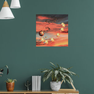 Póster Planetas abundan