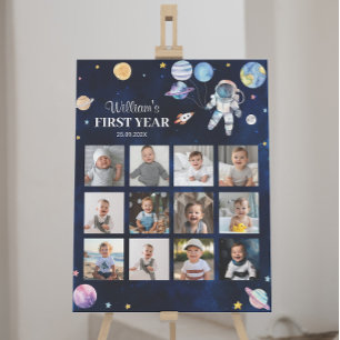Póster Planetas del espacio exterior Rótulo de foto de cu
