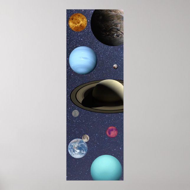 Póster Planetas del sistema solar (Frente)