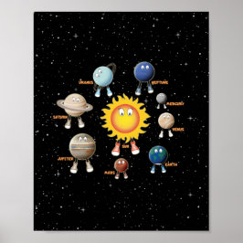 Póster Planetas y el sistema solar