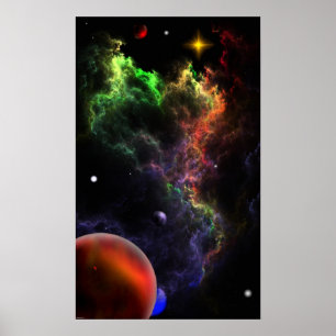 Póster Planetoides En El Clúster Nebuloso RR90