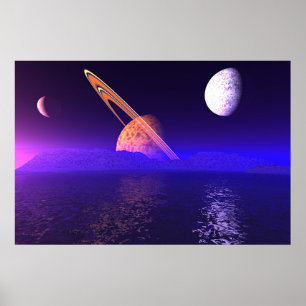 Póster Planetscape extranjero