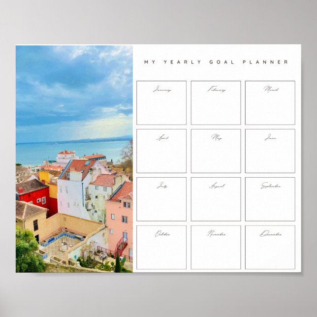 Póster Planificador anual de vacaciones (Frente)