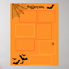 Póster Planificador de Halloween