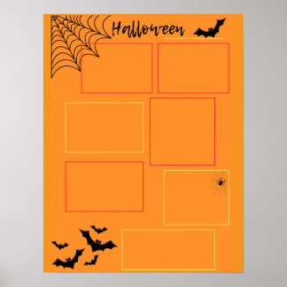 Póster Planificador de Halloween