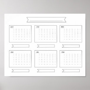 Póster Planificador de la semana