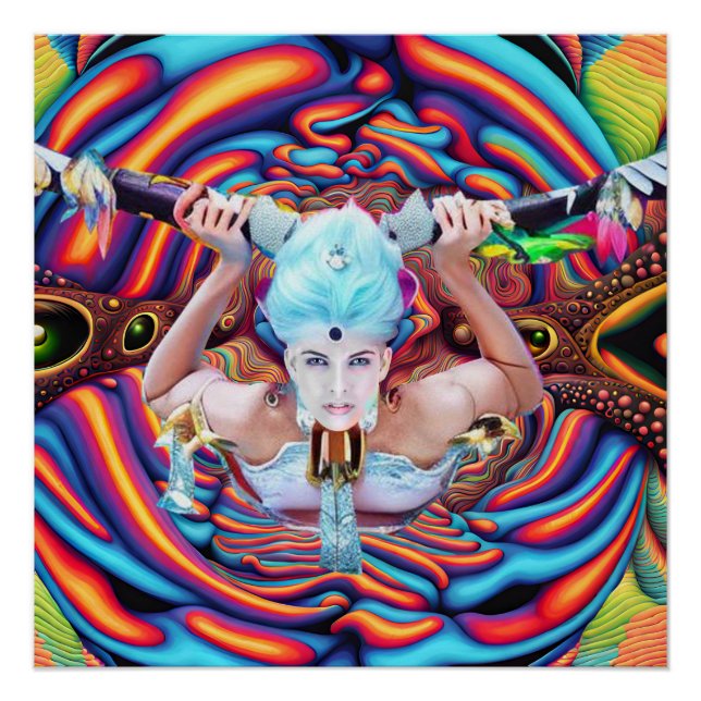 Póster Plano Astral Psicodélico (Anverso)