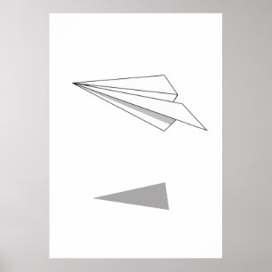 Póster Plano de papel