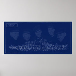 Póster Plano del USS Juneau
