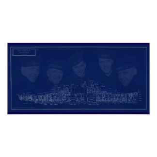 Póster Planos del U.S.S. Juneau