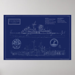 Póster Planos del USS Little Rock