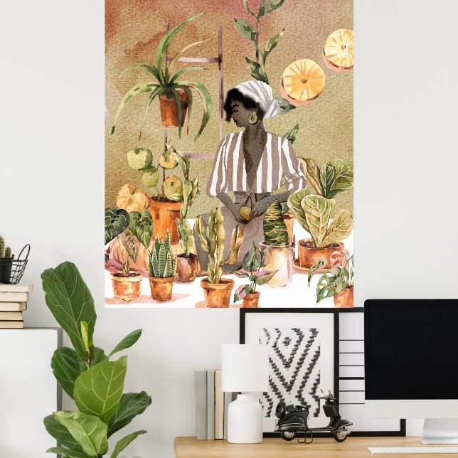 Póster Plant Lover (Oficina en casa)