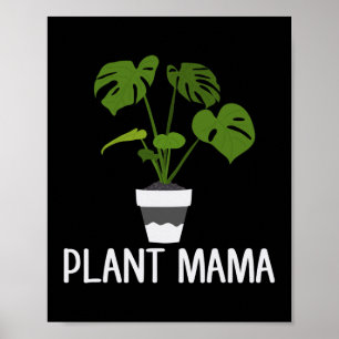 Póster Plant Mama Cute Womman Plover Lover