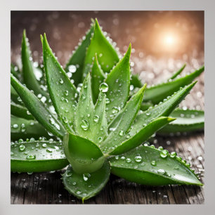 Póster Planta de Aloe Vera