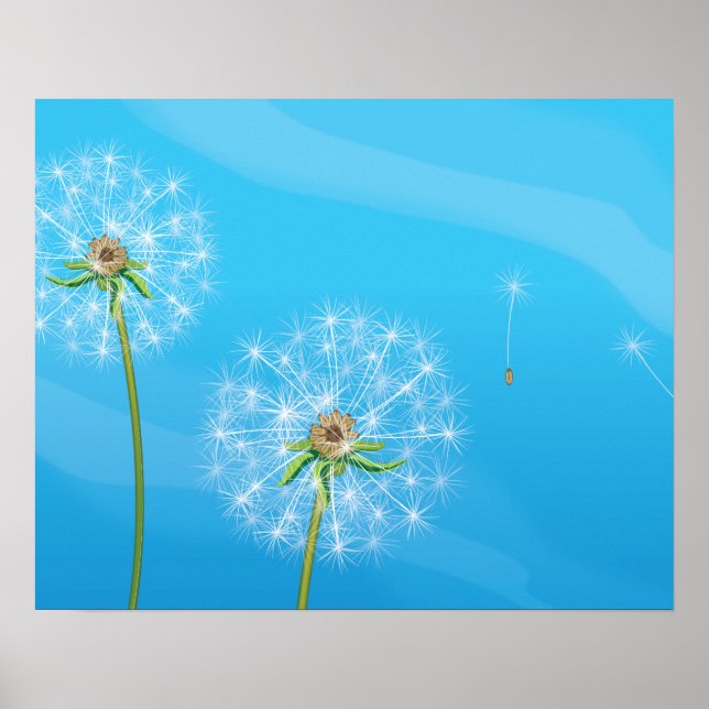Póster Planta de diente de león (Frente)