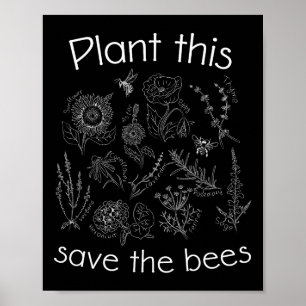 Póster Planta de jardineros del Día de la Tierra que salv