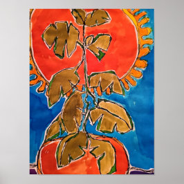 Póster Planta de Tomate, Estampa