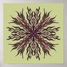 Planta del Ojo Psicodélico - Mandala Botánico Surr