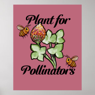 Póster Planta para Abejas Polinizadoras