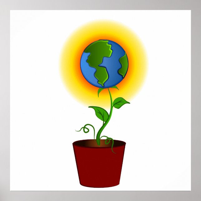Póster Planta para la Tierra (Frente)