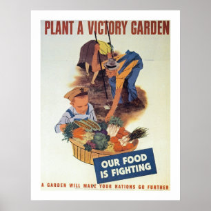 Póster Planta un jardín de victoria