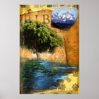 Póster Plantado por el agua