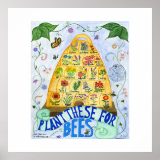 Póster Plantar Esto Para Poster De Abejas
