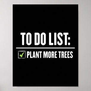 Póster Plantar más Árboles Feliz Día del Arbor