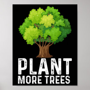 Póster Plantar Más Árboles Plantar Árboles Día Árboles Lo