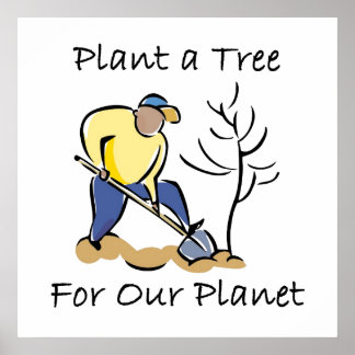 Póster Plantar un árbol