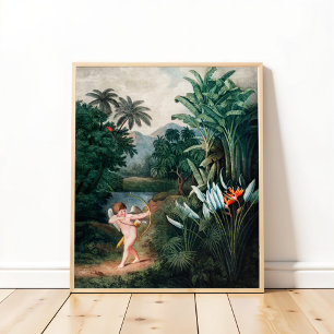 Póster Plantas Cupido inspiradoras con amor