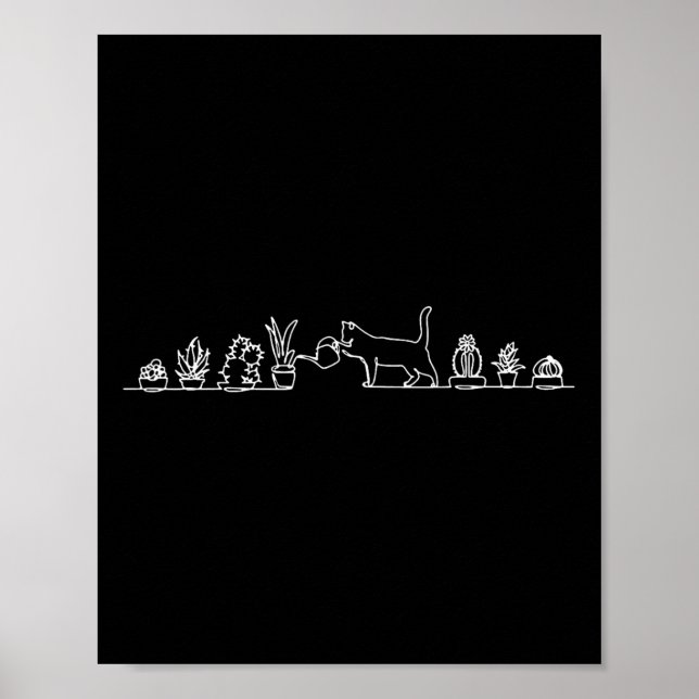 Póster Plantas de agua para gatos (Frente)