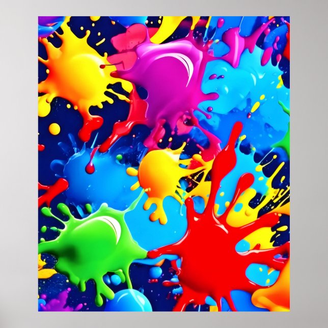 Póster Plantas de pintura vibrantes: una instrucción de c (Frente)