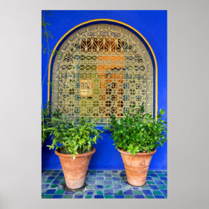 Póster Plantas Potadas En El Jardín