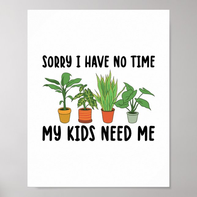 Póster Planten Sayings | Regalos Hobby Gardener de Housep (Frente)
