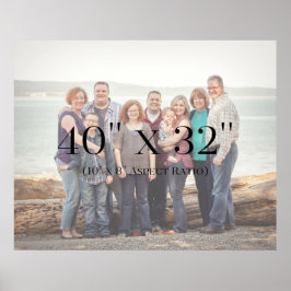 Póster PLANTILLA 40x32 de fotos familiares