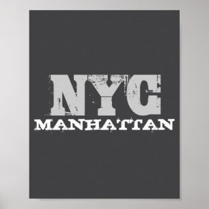 Póster Plantilla creativa de Nueva York Nyc Manhattan 
