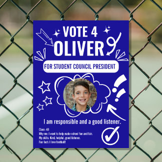 Póster Plantilla de cartel de votación del Consejo Escola